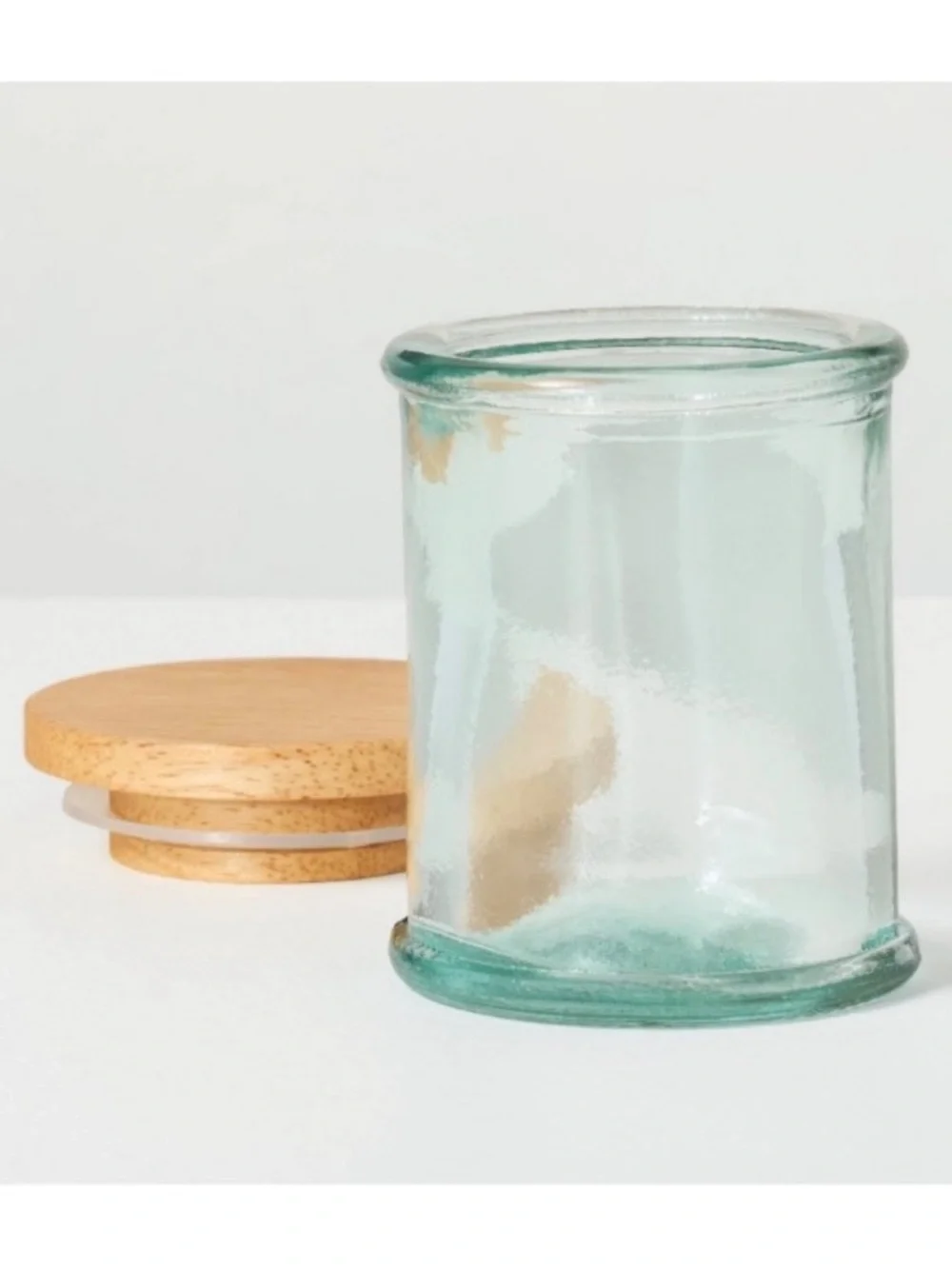 New! Set of 3 Recycled Glass Spice Containers - Hearth & Hand Magnolia